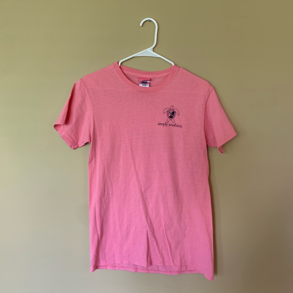 Pink simply southern logo shirt